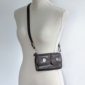 Brighton leather wallet adjustable strap bag